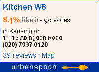 Kitchen W8 on Urbanspoon