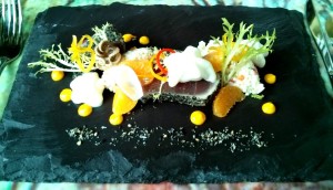 Kruisherenhotel restaurant Maastricht tuna sashimi