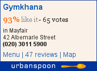 Gymkhana on Urbanspoon
