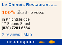 Le Chinois Restaurant and Bar on Urbanspoon