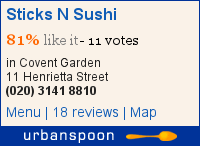Sticks N Sushi on Urbanspoon