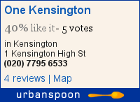 One Kensington on Urbanspoon
