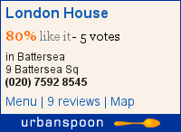 London House on Urbanspoon