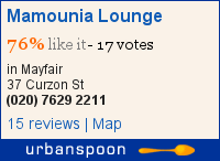 Mamounia Lounge on Urbanspoon