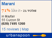 Marani on Urbanspoon