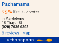 Pachamama on Urbanspoon
