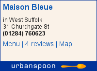 Maison Bleue on Urbanspoon