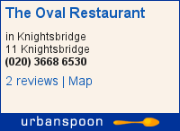 The Oval Restaurant on Urbanspoon