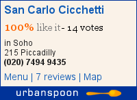 San Carlo Cicchetti on Urbanspoon