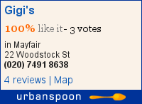 Gigi's on Urbanspoon