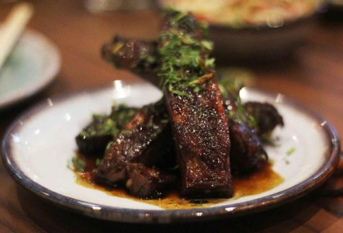 Smoked ribs, kaffir lime, coriander