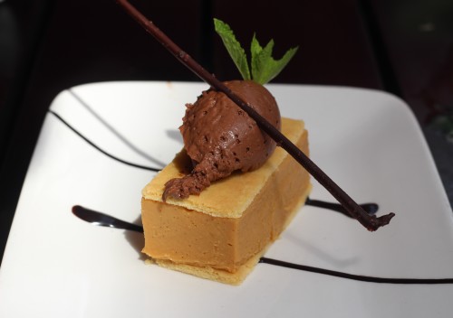 Official BAFTA Dessert, salted caramel cremeux, chocolate mousse, Brittany shortbread