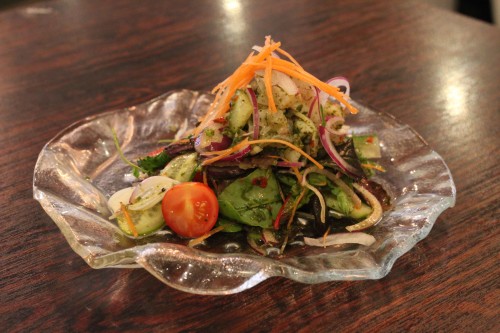 Seabass and Octopus Ceviche With tomato, coriander lime and chili yuzu juice