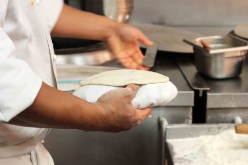 Bombay Brasserie Naan making