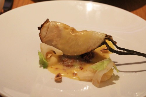 Celeriac, hay, hazelnut 1