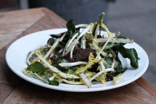 Pigs tongue & dandelion