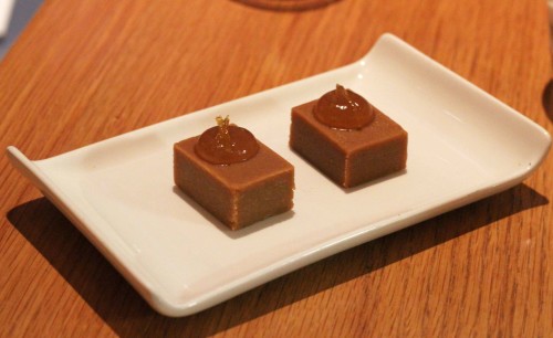 Spiced fudge & hot whiskey gel