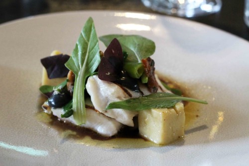 Plaice, mushroom jus, citrus beurre blanc