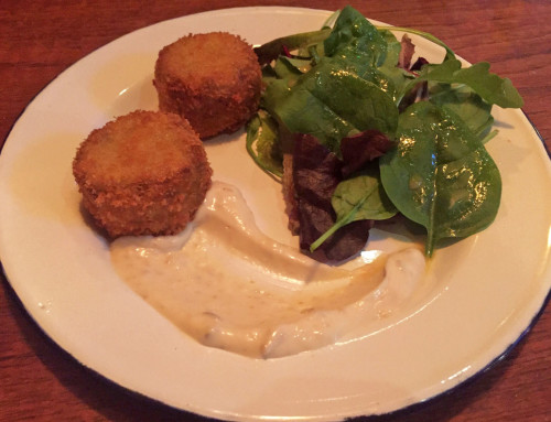 Pigs cheek scrumpets