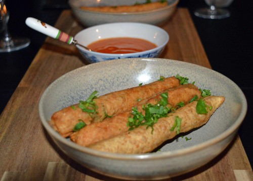 Brixham crab Taquitos with The Shared Table hot sauce