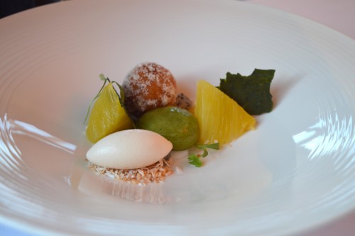 PINEAPPLE Thai Green Curry, Dragon Fruit, Coconut & Lime