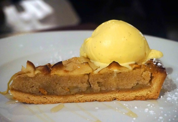 The Black Swan Ockham Normandy apple & almond tart, cinnamon ice cream