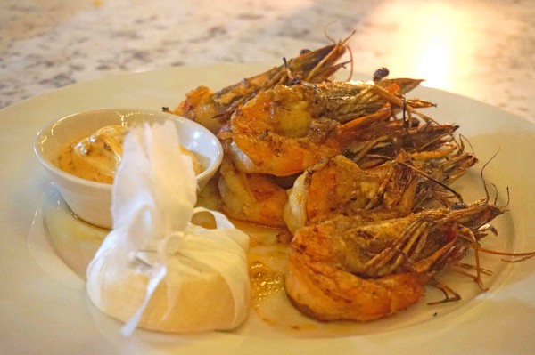 Grilled tiger prawns harissa aioli & lime