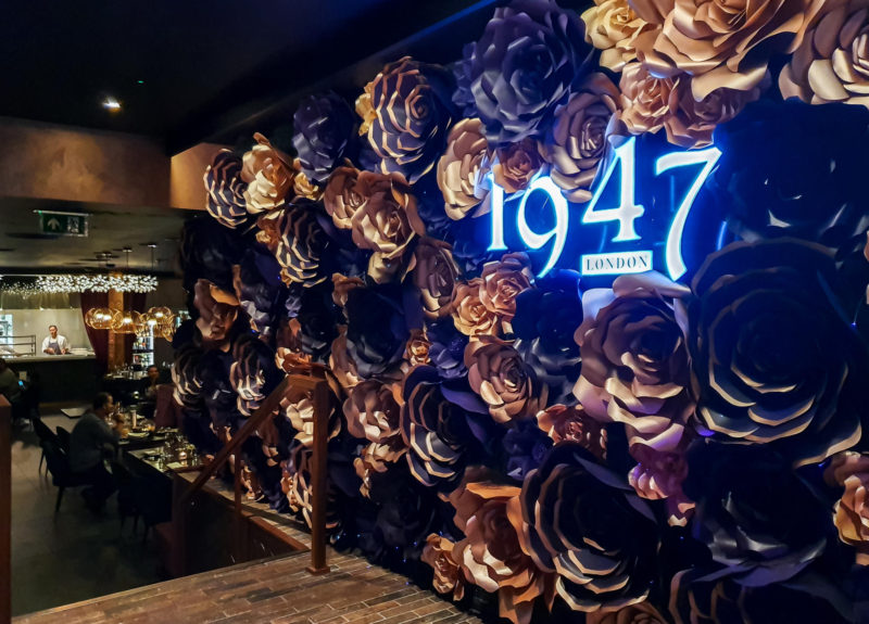 1947 London Restaurant Review: Plush Surroundings and Modern Indian Dining in Fitzrovia